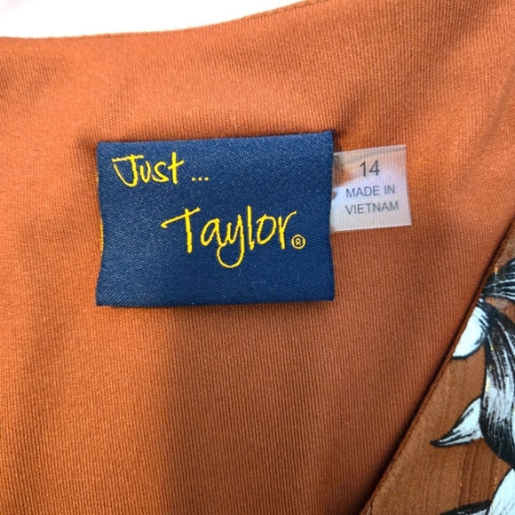 Taylor Floral-Print Fit & Flare Dress - Picture 8 of 10